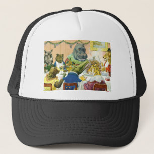 Gorra De Camionero El navidad banquetea en la tierra animal