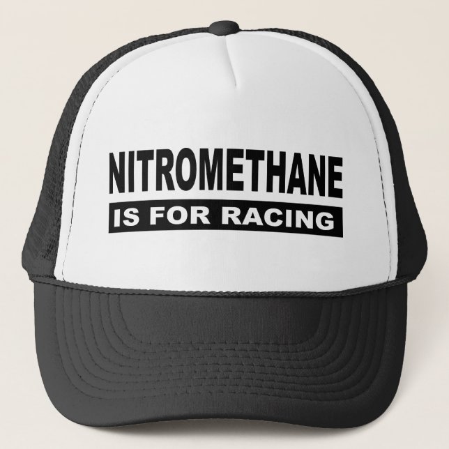 Gorra De Camionero El nitrometano está para competir con (Anverso)