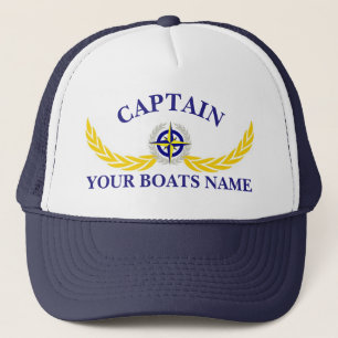 Gorra De Camionero El nombre personalizado del barco envía a
