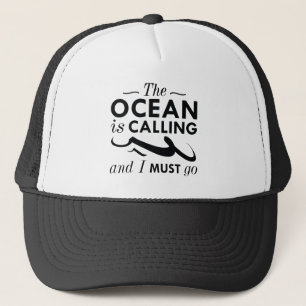 Gorra De Camionero El océano está llamando