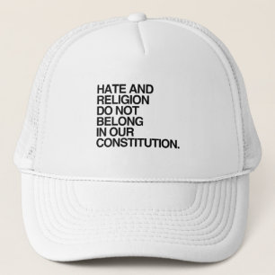 GORRA DE CAMIONERO EL ODIO Y LA RELIGIÓN NO PERTENECEN