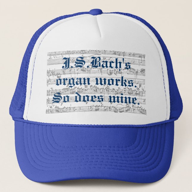 Gorra De Camionero El órgano de J.S.bach (Anverso)