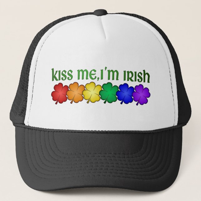 Gorra De Camionero El orgullo me besa que soy irlandés (Anverso)