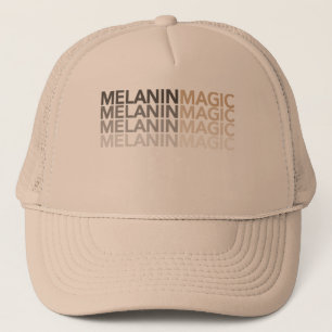 Gorra De Camionero El oro es moda hermosa de la magia de la melanina