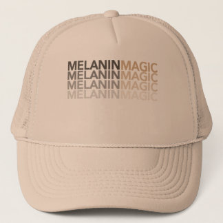 Gorra De Camionero El oro es moda hermosa de la magia de la melanina