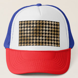Gorra De Camionero El oro metálico daña los dientes, el patrón de mod