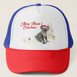 Gorra De Camionero El oso Koala de Merry Aussie Navidades