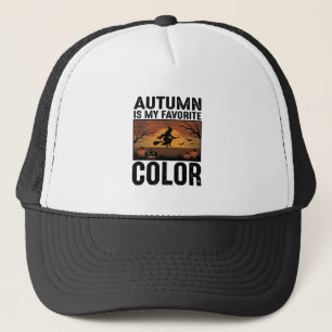 Gorra De Camionero El Otoño Es Mi Color Favorito Diseño De Bruja De H