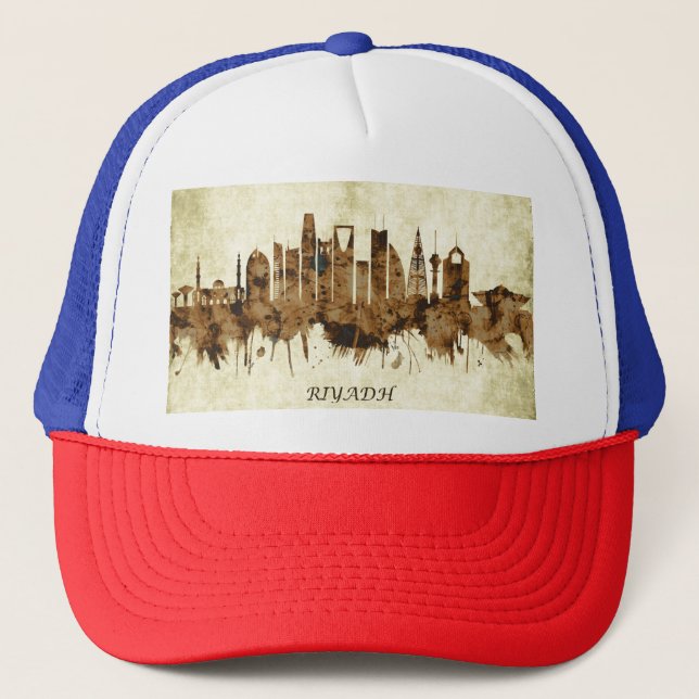Gorra De Camionero El paisaje urbano de Riad Arabia Saudita (Anverso)