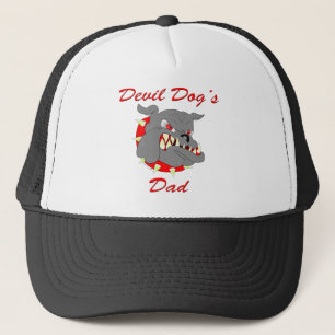 Gorra De Camionero El papá del perro de diablo del USMC