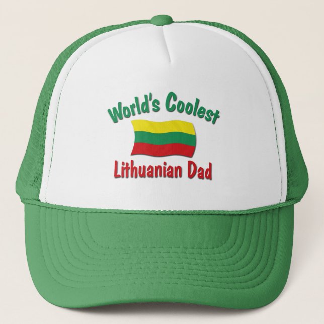 Gorra De Camionero El papá lituano más fresco (Anverso)