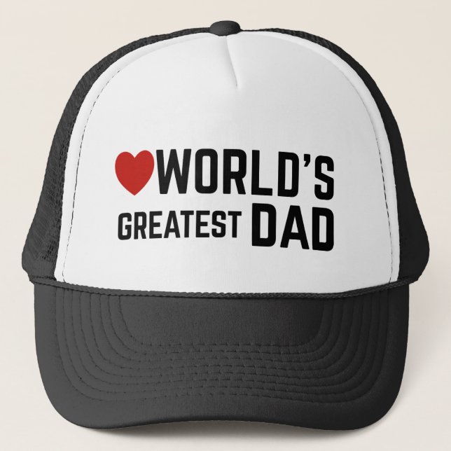 Gorra De Camionero El papá más grande del mundo (Anverso)
