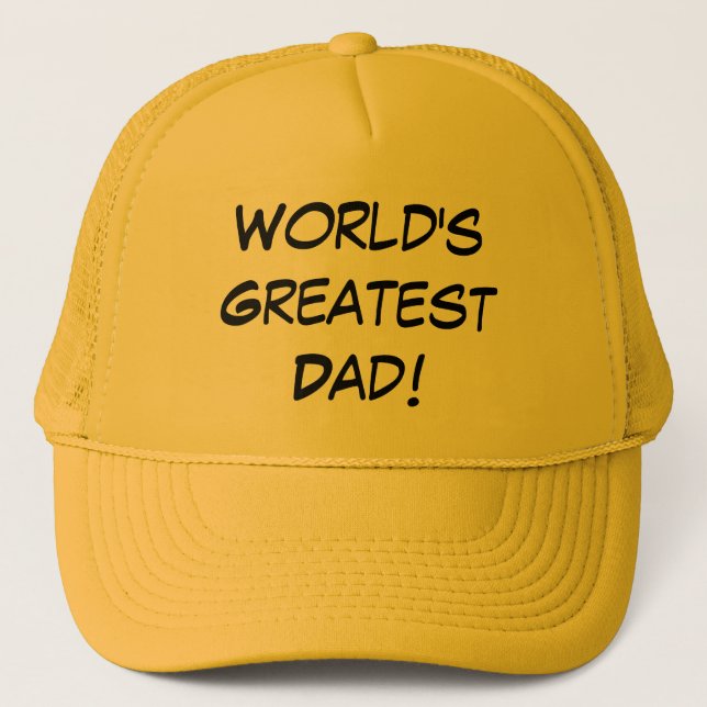 Gorra De Camionero El papá más grande del mundo (Anverso)