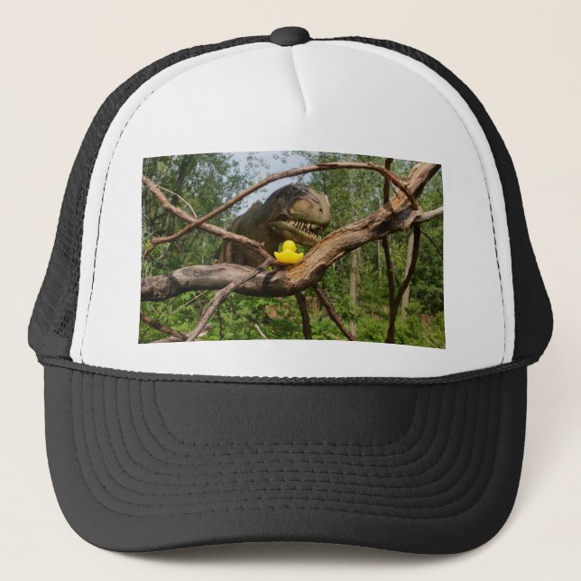 Gorra De Camionero El Pato Vs. T-Rex (Anverso)
