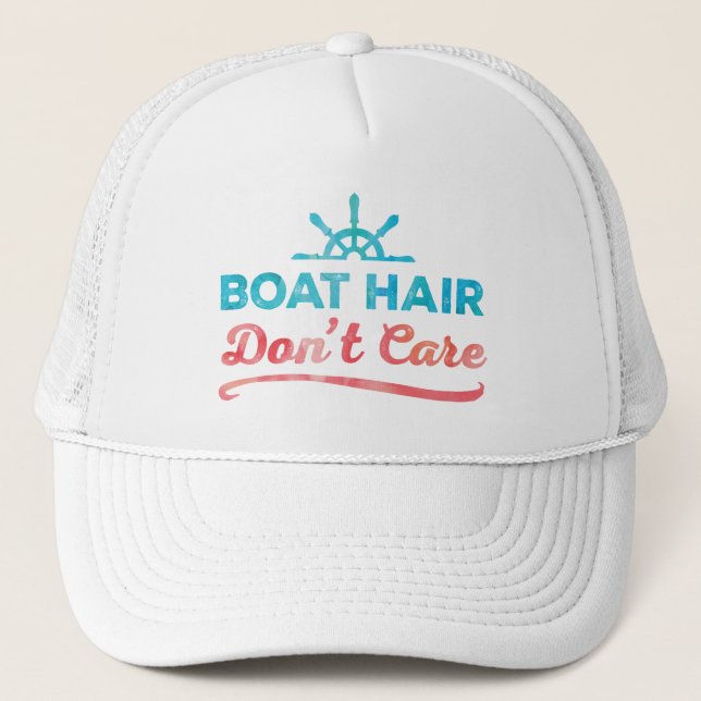 Gorra De Camionero El "pelo del barco no cuida " (Anverso)