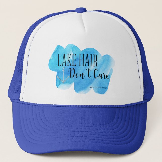 Gorra De Camionero El pelo del lago no cuida (Anverso)
