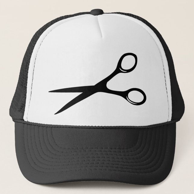 Gorra De Camionero el peluquero del peluquero scissors negro (Anverso)