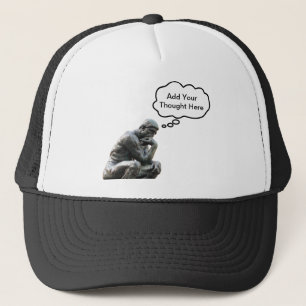 Gorra De Camionero El Pensador de Rodin - Agrega tu pensamiento perso
