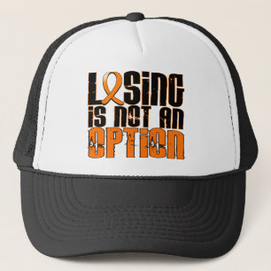Gorra De Camionero El perder no es una leucemia de la opción