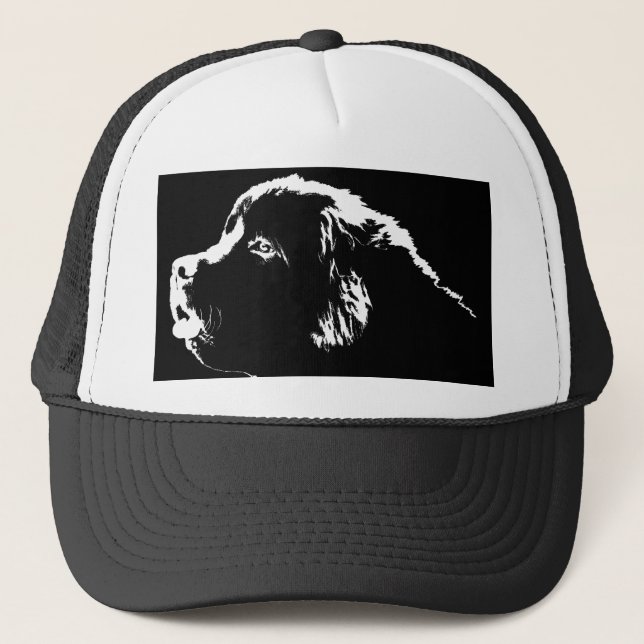 Gorra De Camionero El perro de Terranova capsula el regalo de los (Anverso)