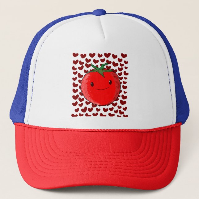 Gorra De Camionero El Personalizado del tomate Lover (Anverso)
