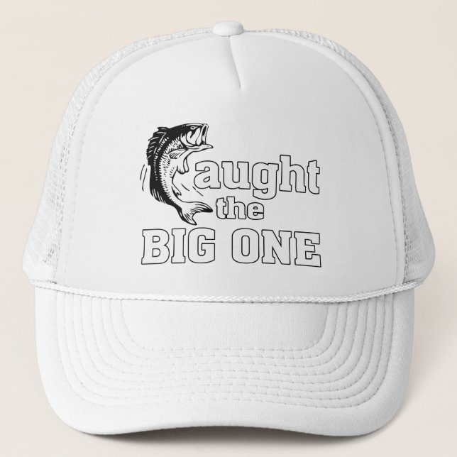 Gorra De Camionero El pescador cogió el grande (Anverso)