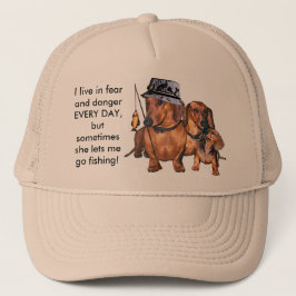 Gorra De Camionero El pescador del Dachshund