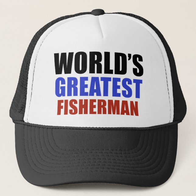 Gorra De Camionero El PESCADOR más grande del mundo (Anverso)