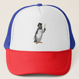 Gorra De Camionero El pingüino como profesor con puntero