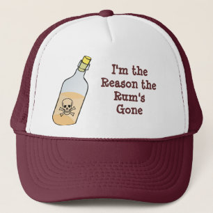 Gorra De Camionero El pirata bebe todo el ron