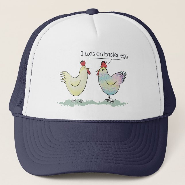 Gorra De Camionero El pollo gracioso era un Huevo de Pascua (Anverso)