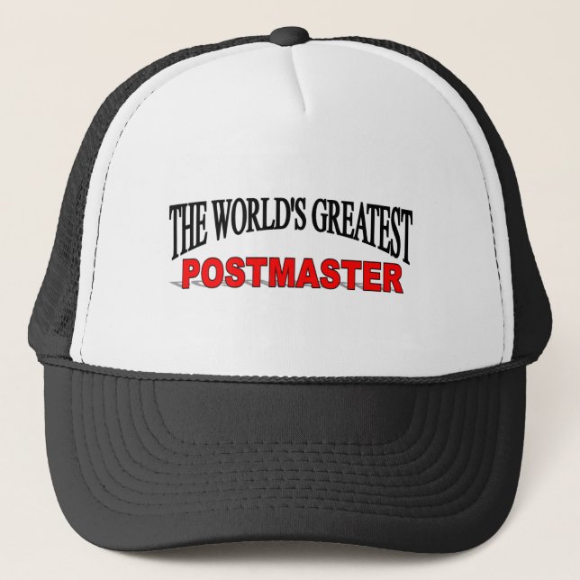 Gorra De Camionero El postmaster más grande del mundo (Anverso)