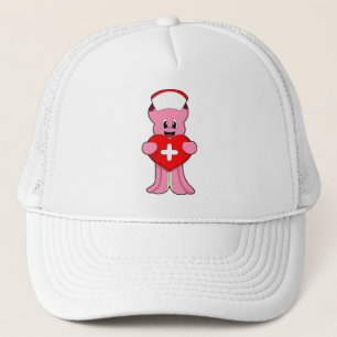 Gorra De Camionero El pulpo como enfermera con corazón