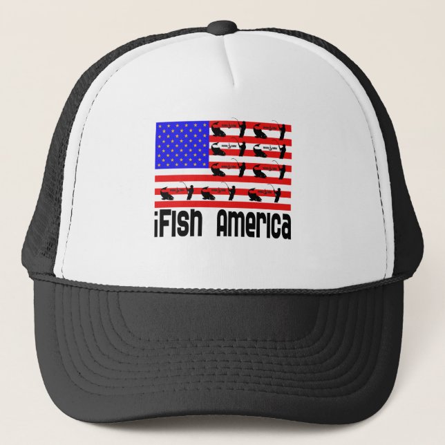 Gorra De Camionero El regalo de pesca en Estados Unidos (Anverso)