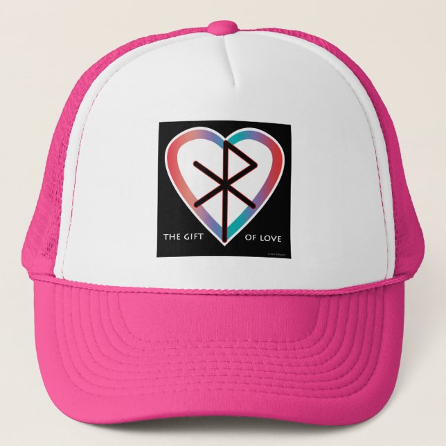 Gorra De Camionero El regalo del amor Bindrune (Anverso)