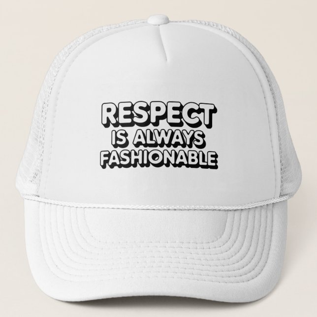 Gorra De Camionero El Respeto Es Siempre Modestable (Anverso)