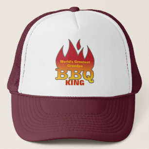 Gorra De Camionero El REY más grande del Bbq del abuelo del mundo