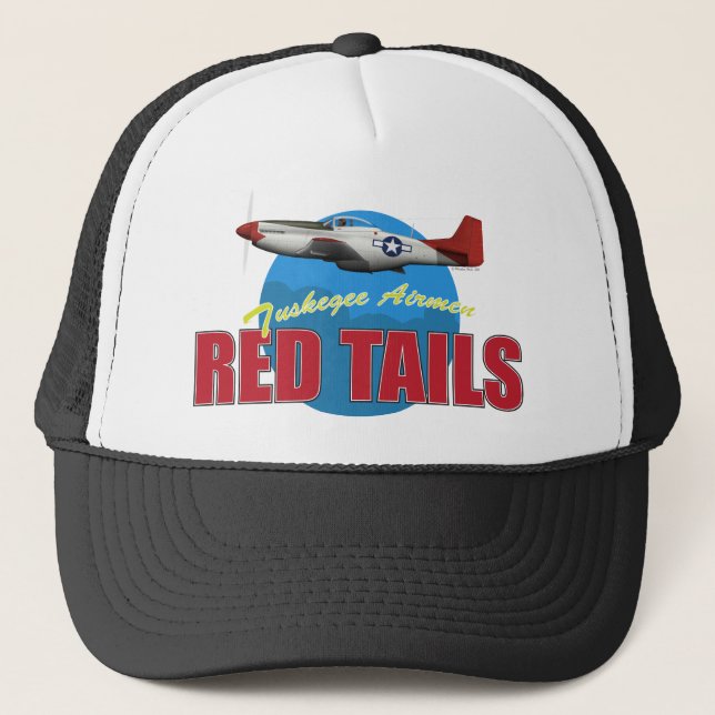 Gorra De Camionero El rojo ata a los aviadores de Tuskegee (Anverso)