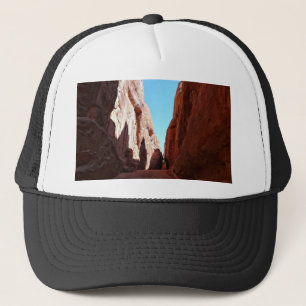 Gorra De Camionero El rojo oscila paisaje al sudoeste del desierto de