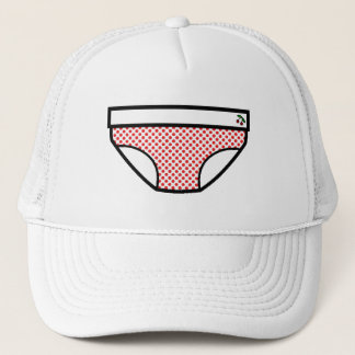 Gorra De Camionero El rojo puntea los calzoncillos