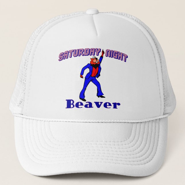 Gorra De Camionero El sábado por la noche castor del disco (Anverso)