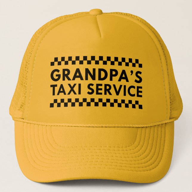 Gorra De Camionero El servicio de taxi del abuelo (Anverso)