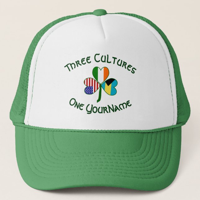 Gorra De Camionero El Shamrock americano de origen bahameño (Anverso)
