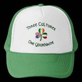 Gorra De Camionero El Shamrock americano italiano personalizado