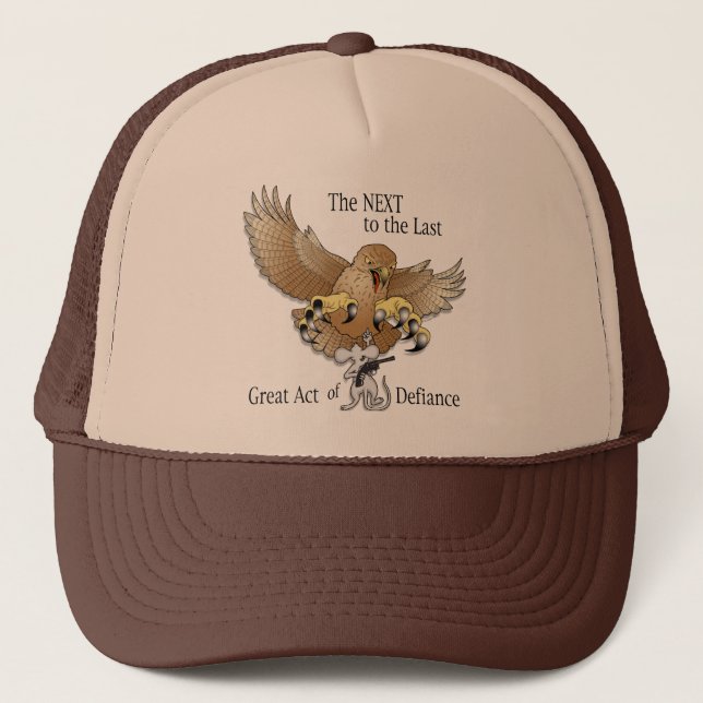 Gorra De Camionero El siguiente al acto pasado del desafío (Anverso)