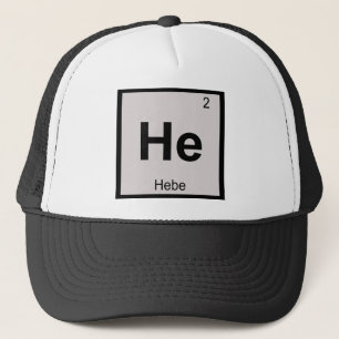 Gorra De Camionero Él - Símbolo del dios Hebe en la tabla periódica d