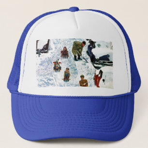 Gorra De Camionero El Sledding y excavación