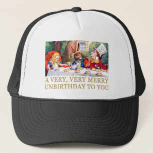 GORRA DE CAMIONERO ¡EL SOMBRERERO ENOJADO DESEA A ALICIA UN FELIZ