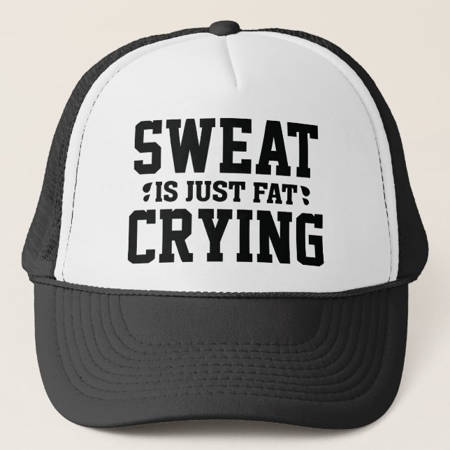 Gorra De Camionero El Sudor Es Sólo Llorar Grasa (Anverso)