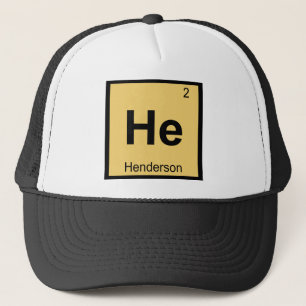 Gorra De Camionero Él - Tabla Periódica Química de Henderson Nevada